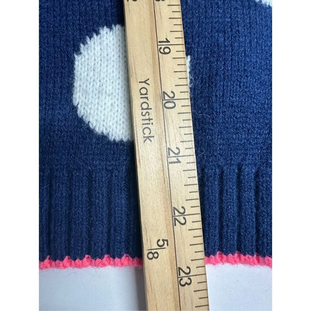 Gymboree Girls 5T Polar Pink Navy Polka Dot Knit Sweater Dress